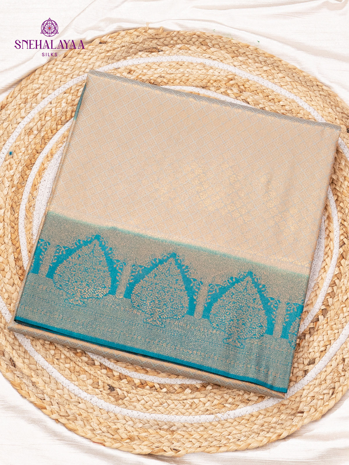 Sage Green Soft Silk Saree