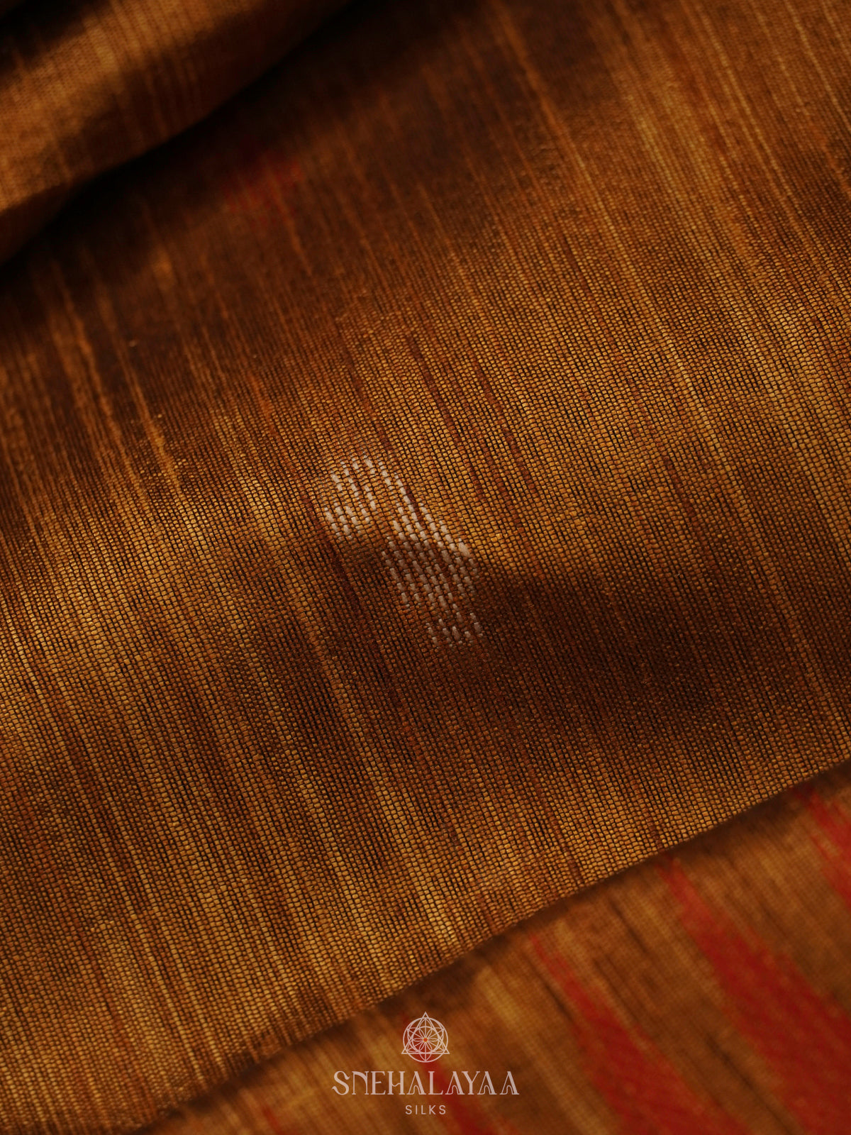 Mustard Munga Tussar Saree