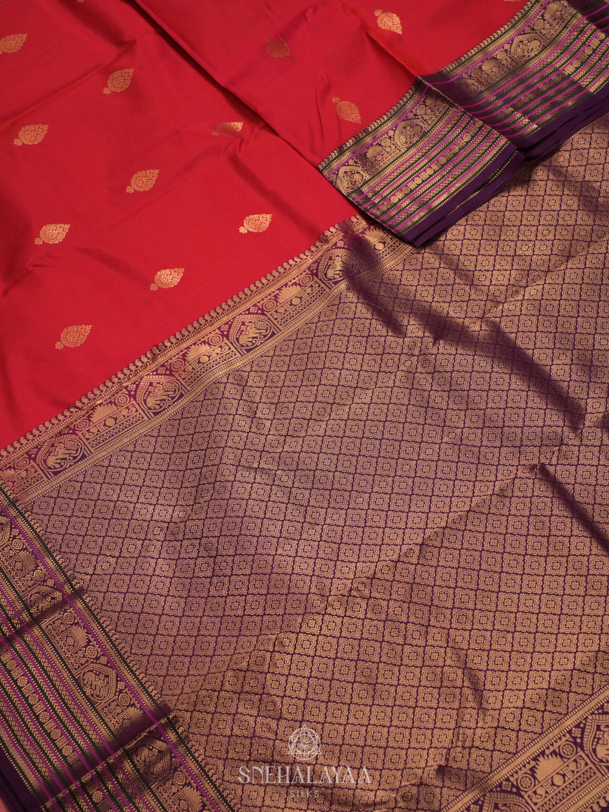 Red Kanjivaram Silk Saree