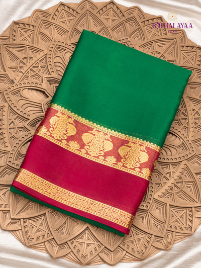 Green Mysore Silk Saree
