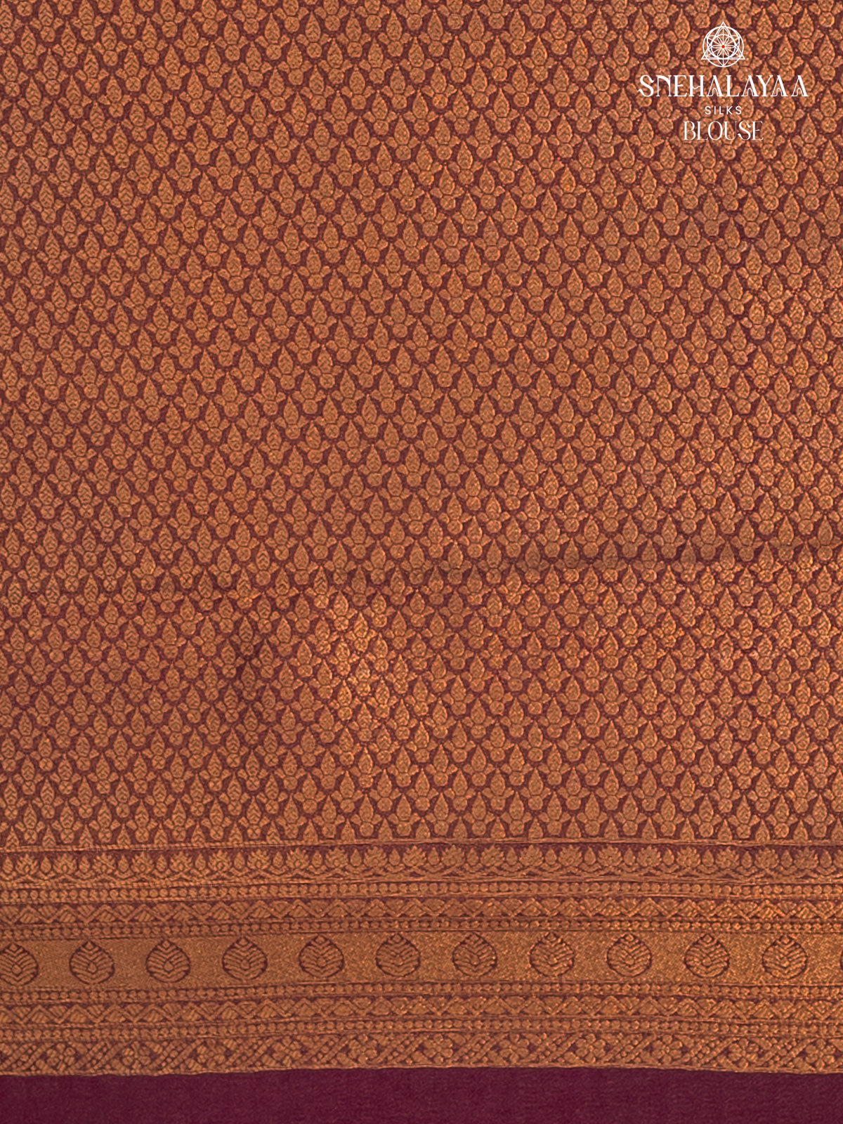 Burnt Orange Soft Silk Saree