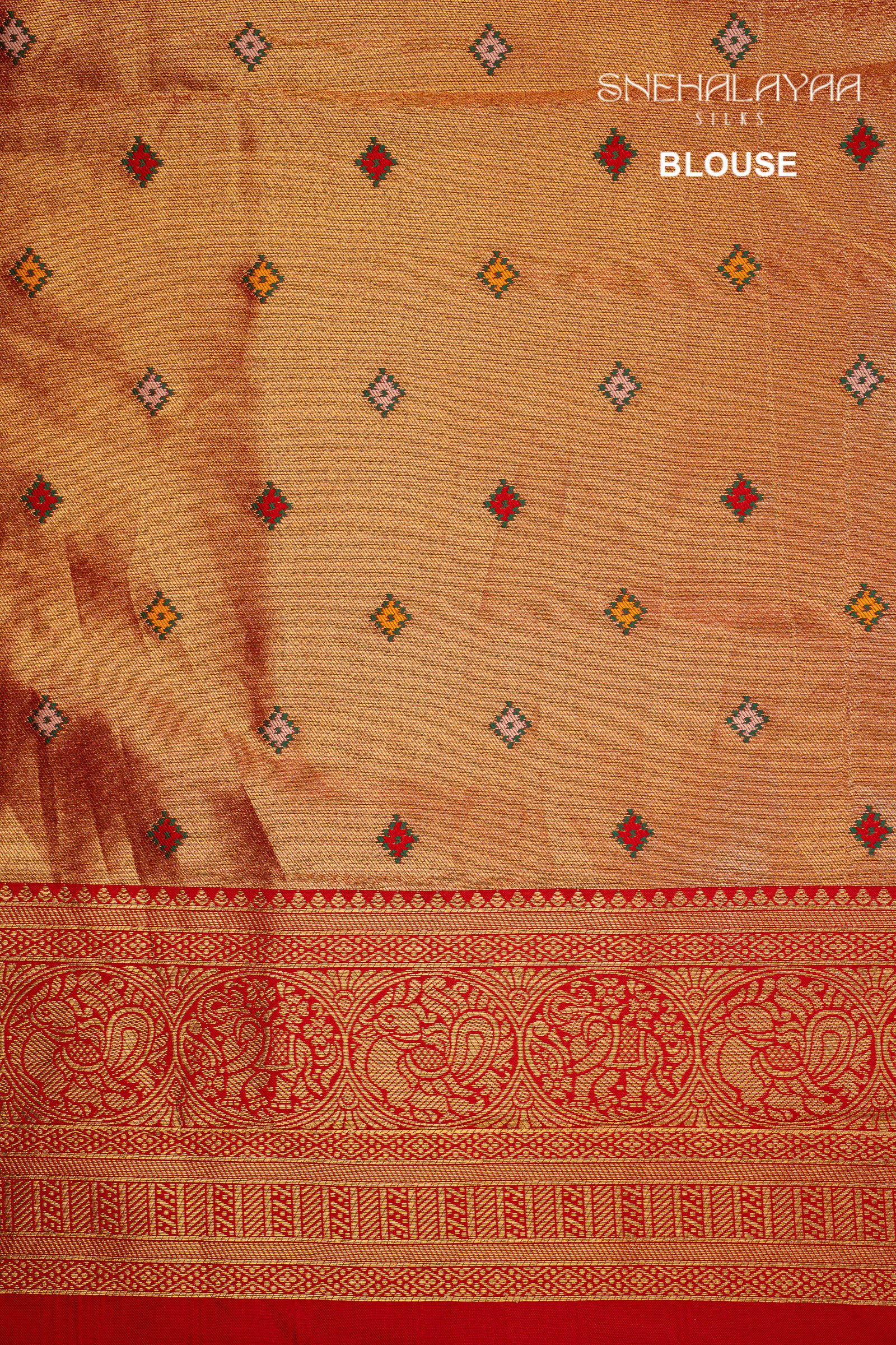 Olive Green Banaras Patola Silk Saree