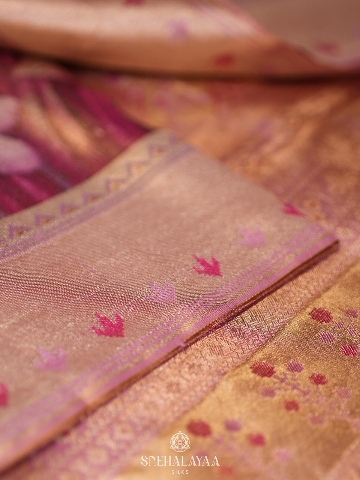 Plum Kanjivaram Silk Saree