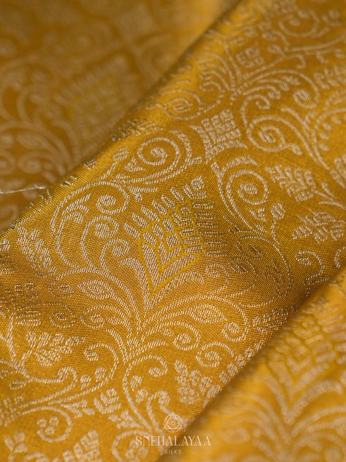Yellow Kanjivaram Silk Saree