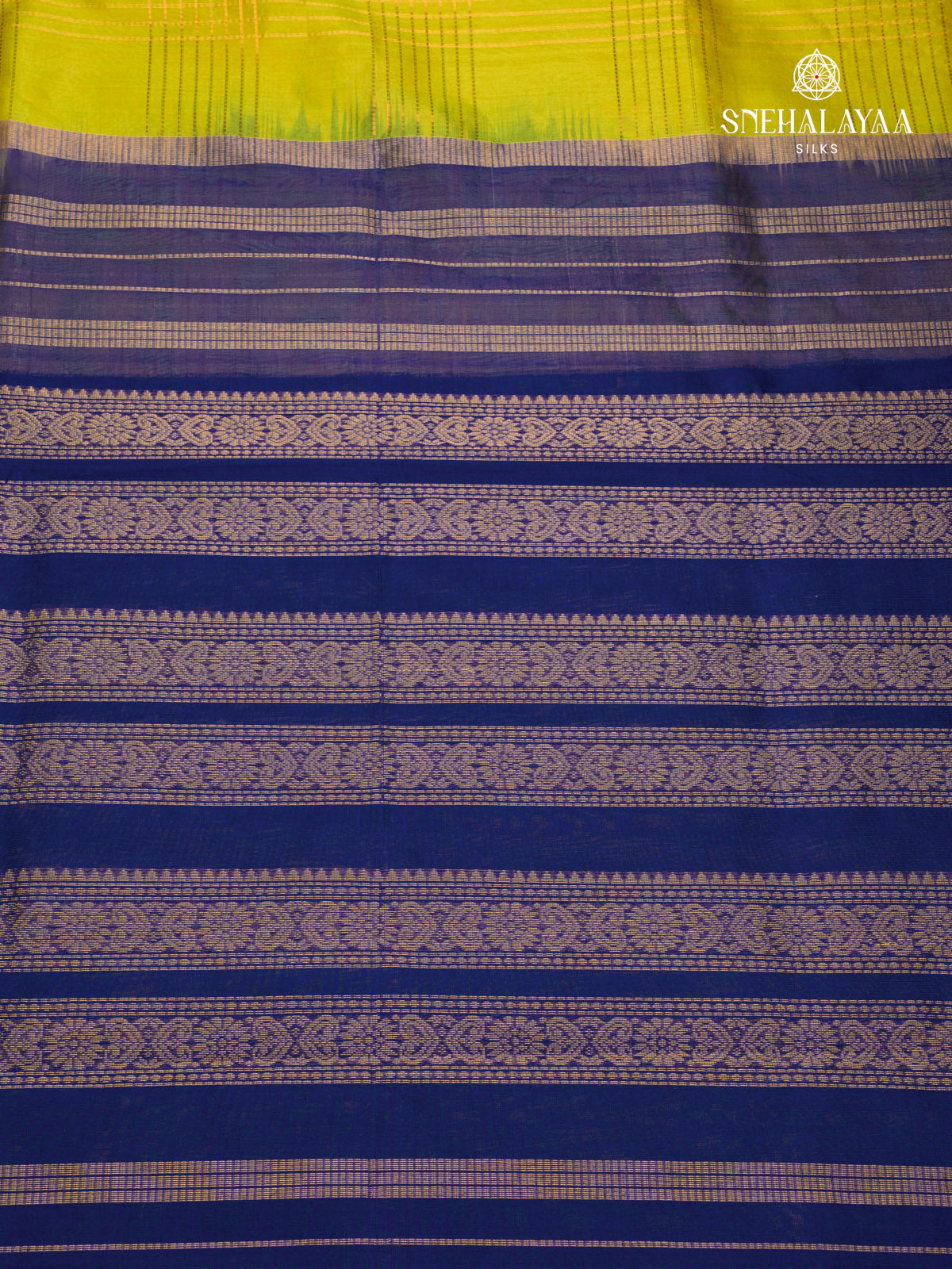 Yellow Kanchi Silk Cotton Saree