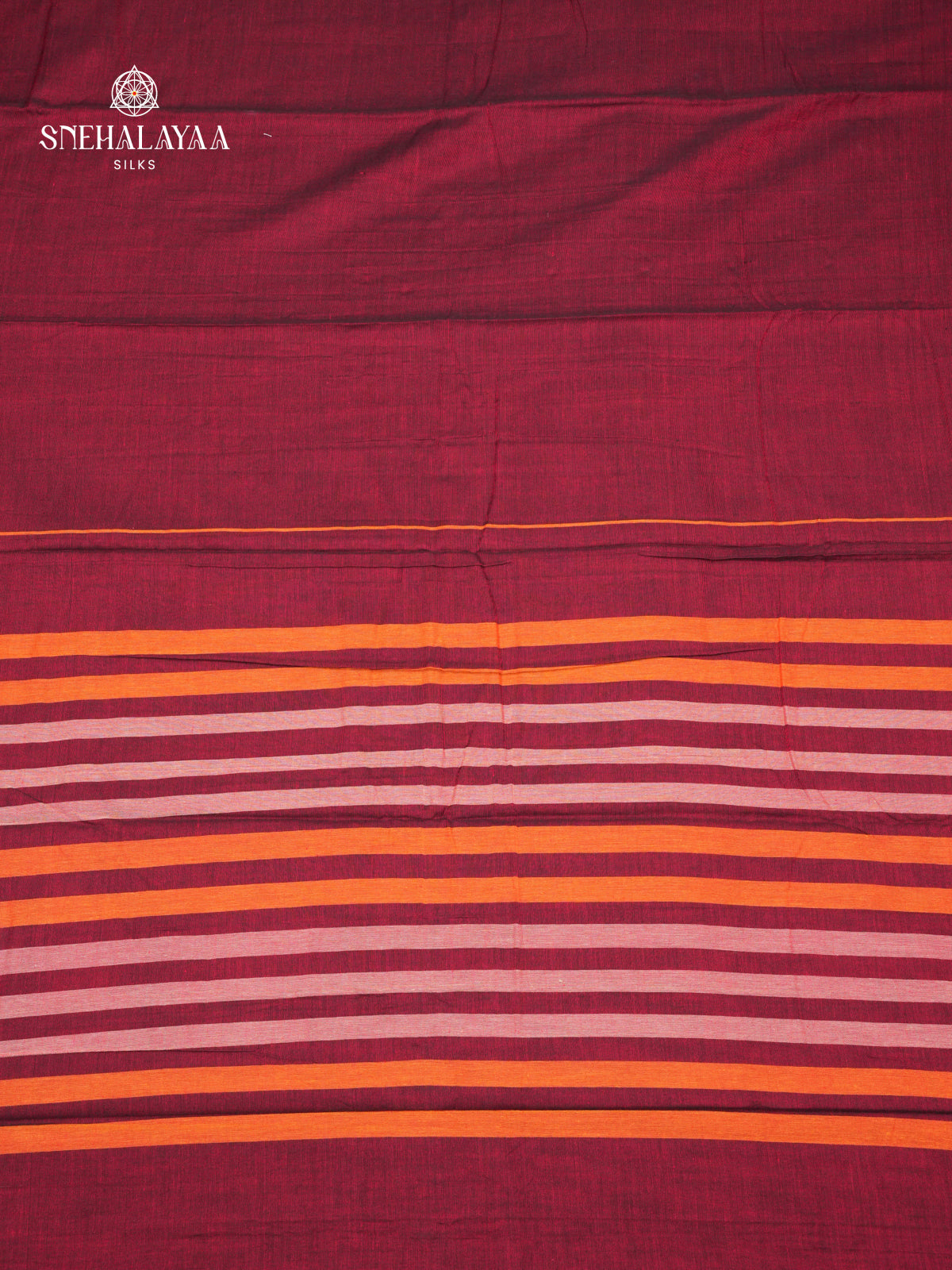 Maroon Narayanpet Cotton Saree