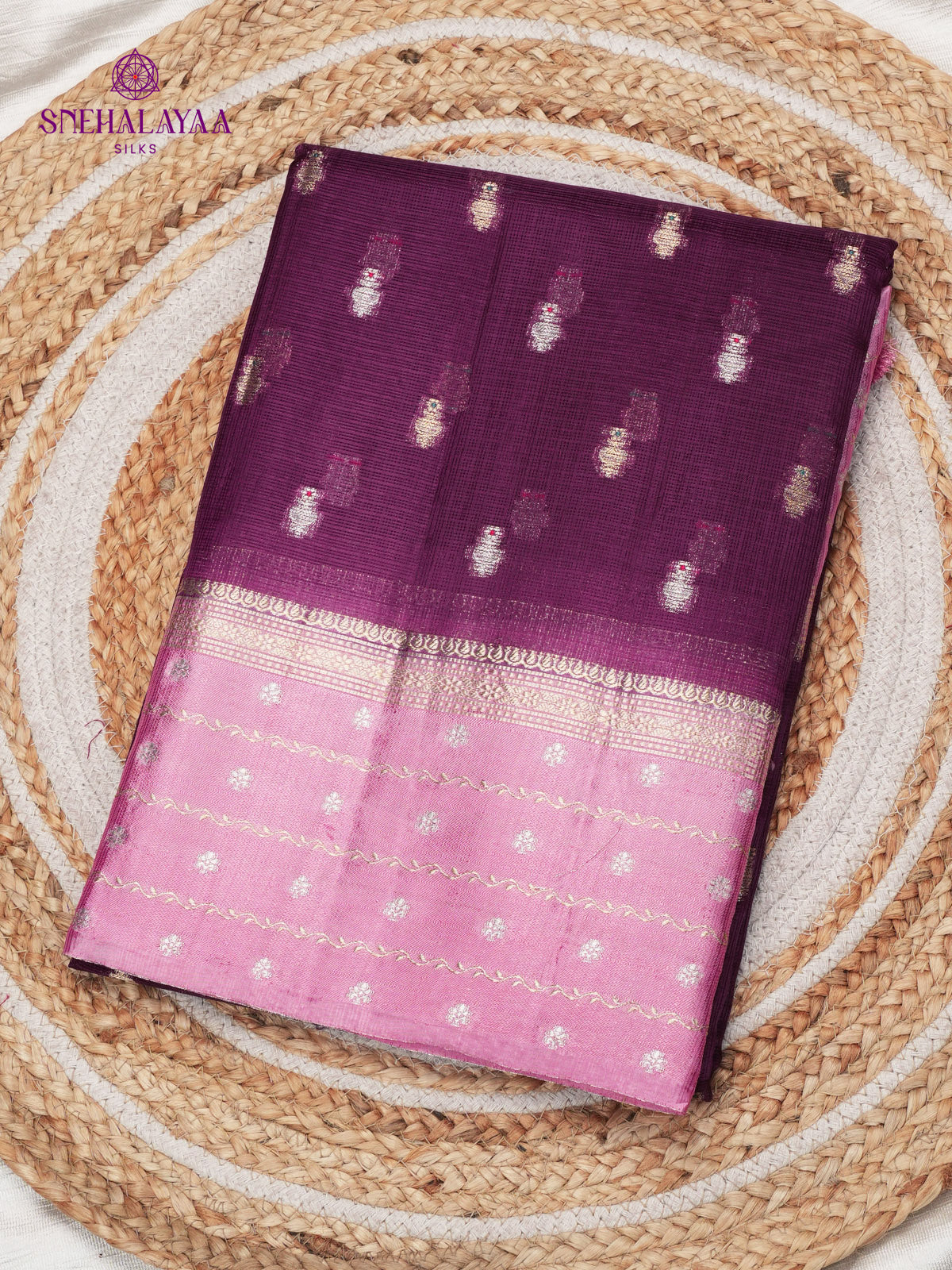 Purple Banaras Kota Saree