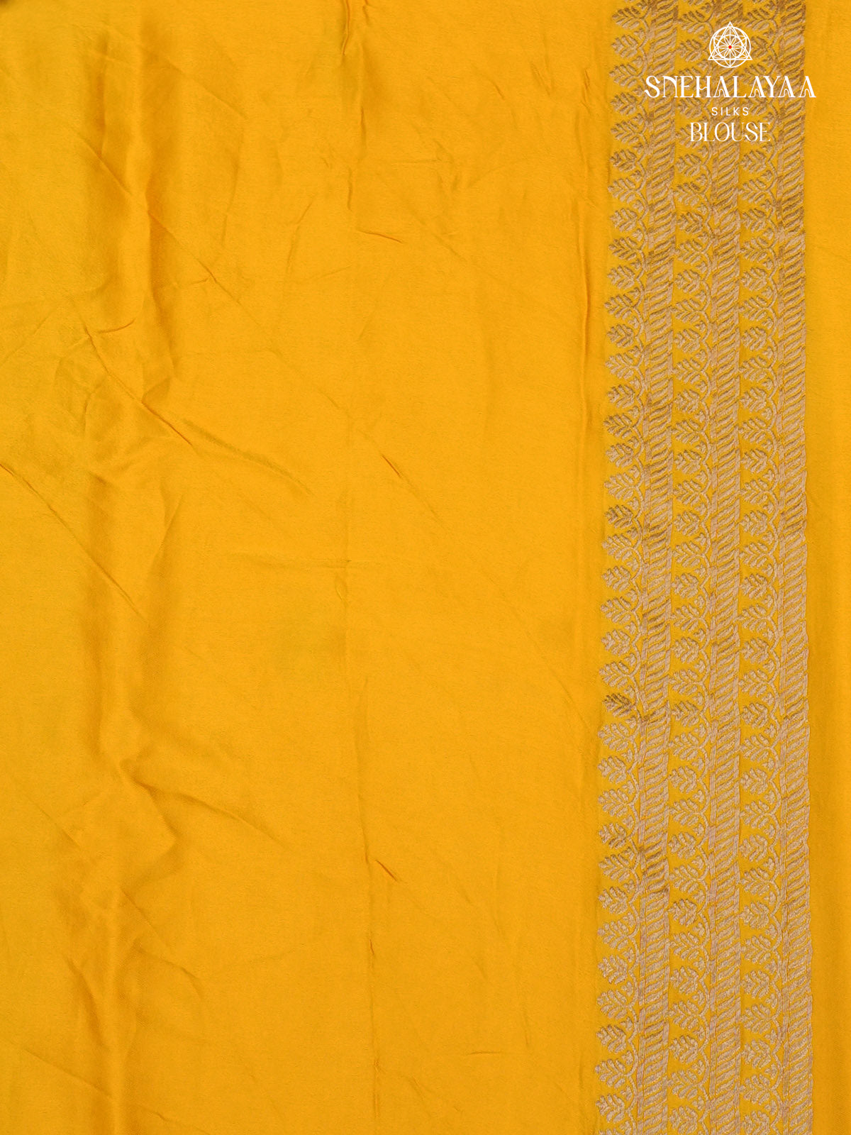 Yellow Banaras Silk Saree