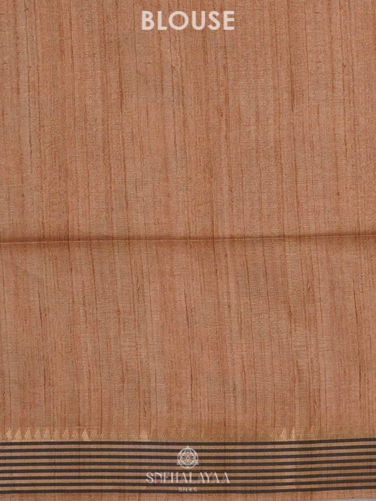 Beige Kalamkari Tussar Saree