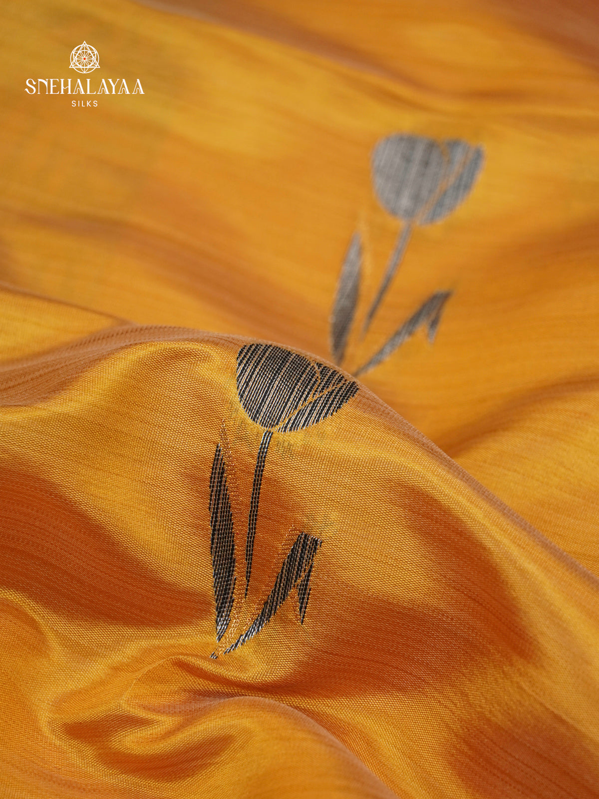 Mustard Dola Silk Saree