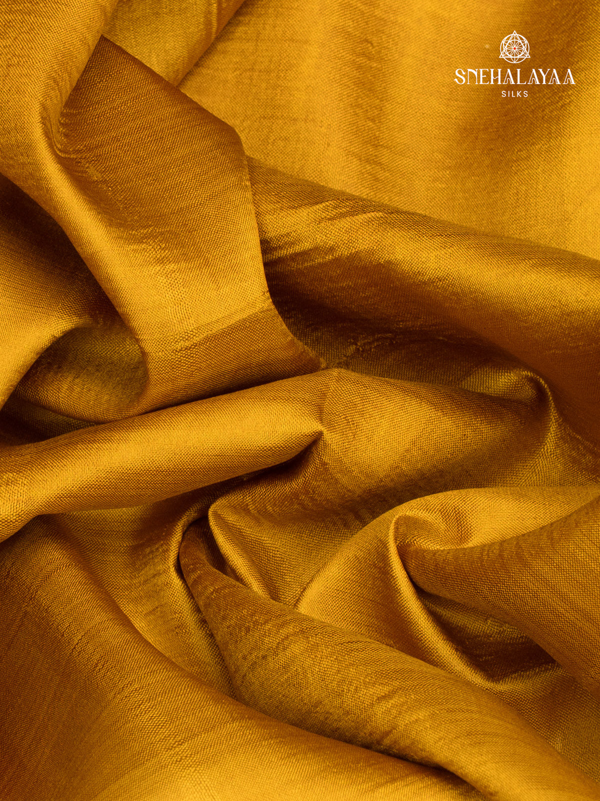 Yellow Printed Tussar Saree