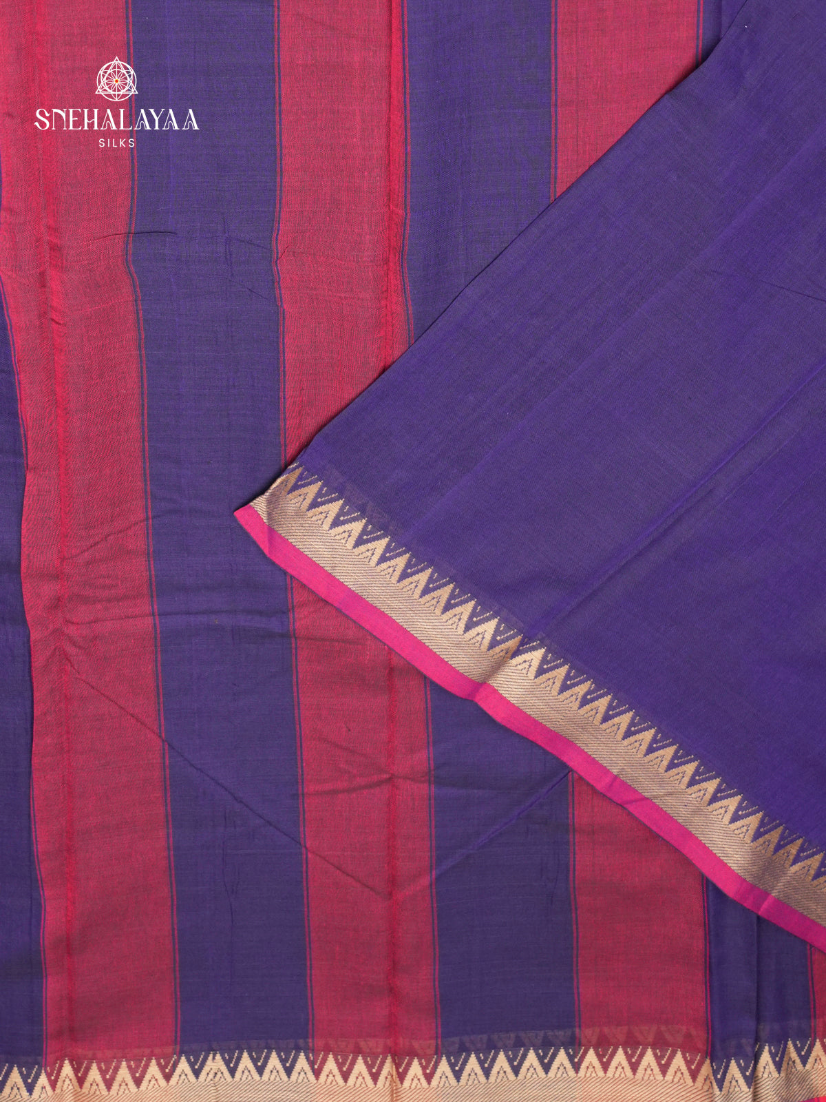 Rich Blue Narayanpet Cotton Saree