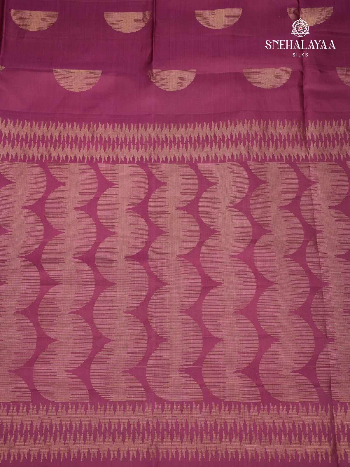 Meganta Purple Kanjivaram Soft Silk Saree