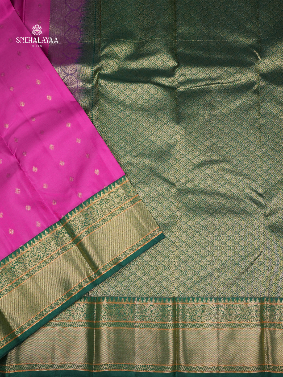 Magenta Pink Kanjivaram Silk Saree