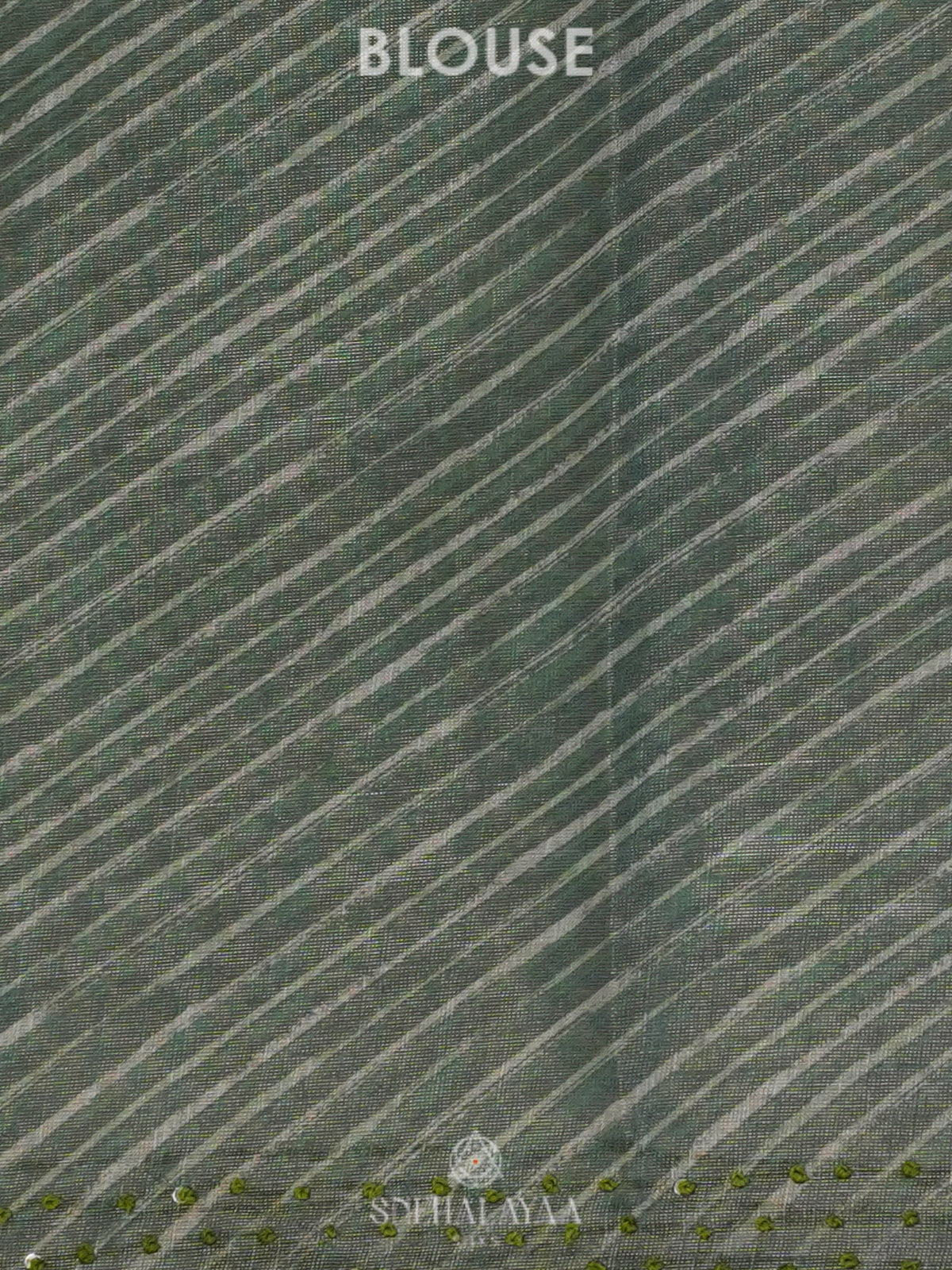 Off White Linen Embroidery Saree