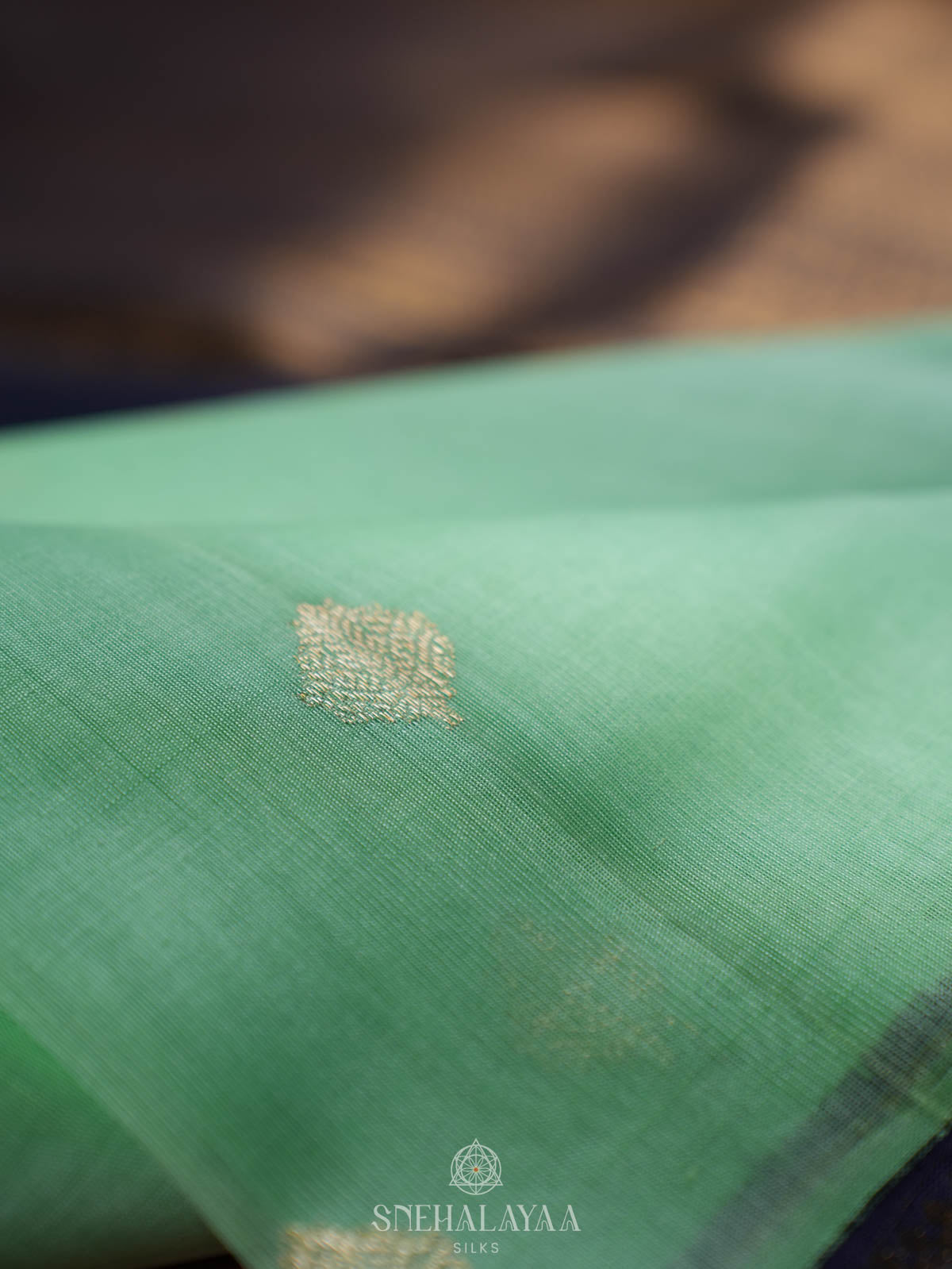 Mint Green Kanjivaram Silk Saree