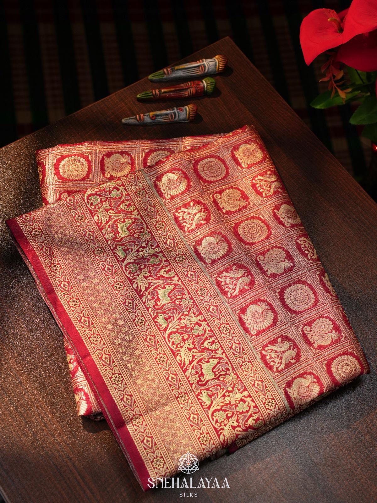 Rani Pink Kanjivaram Silk Saree