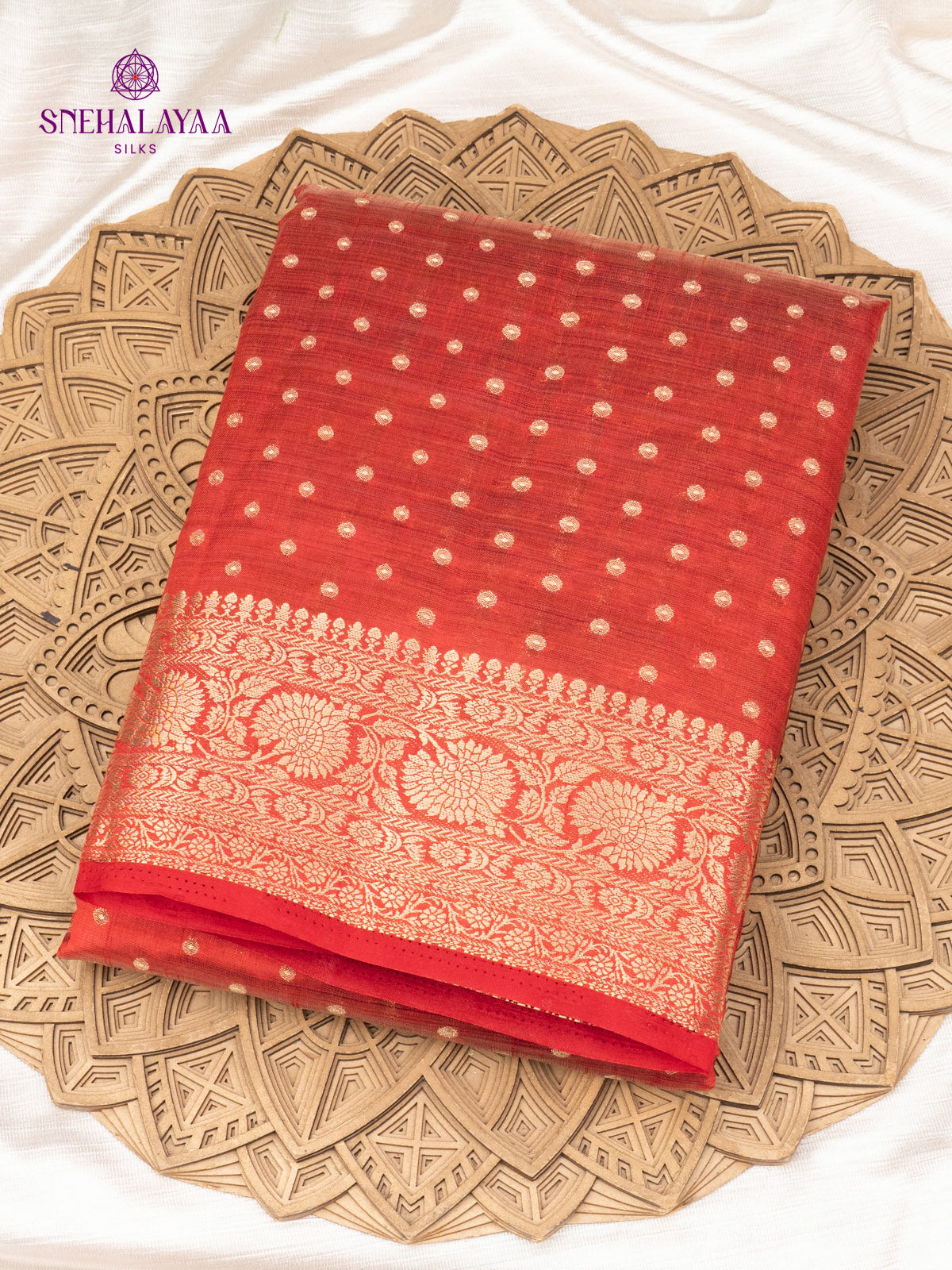Red Raw Silk Saree