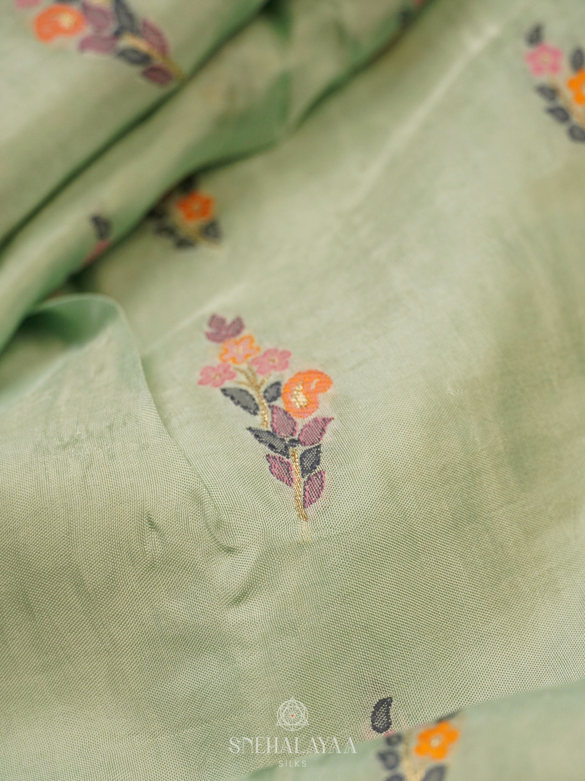 Mint Banaras Saree