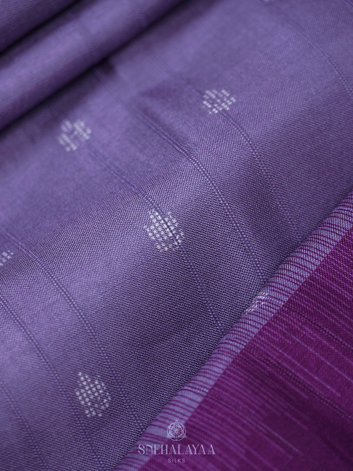 Purple Tussar Saree