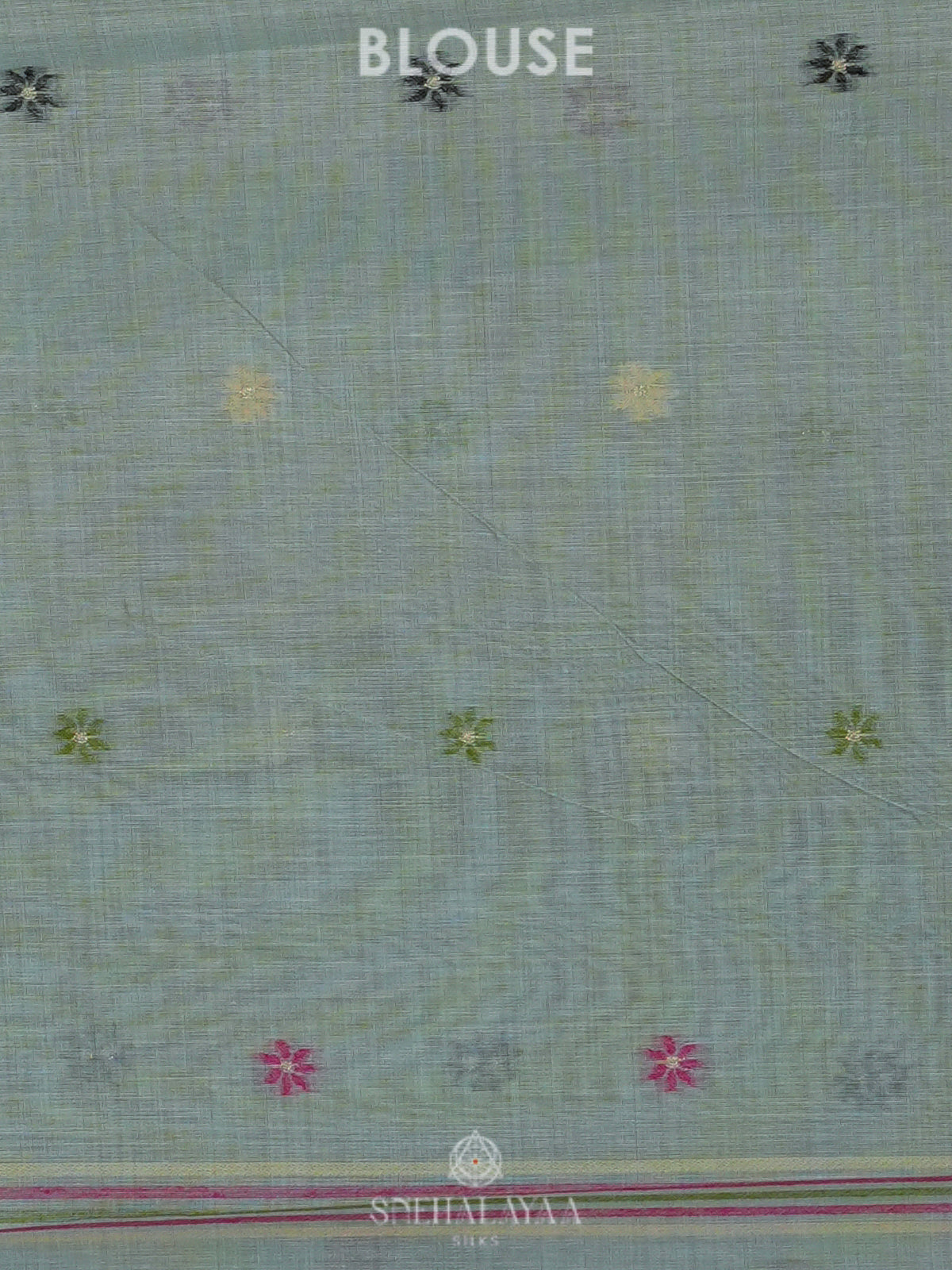 Blue Munga Cotton Saree