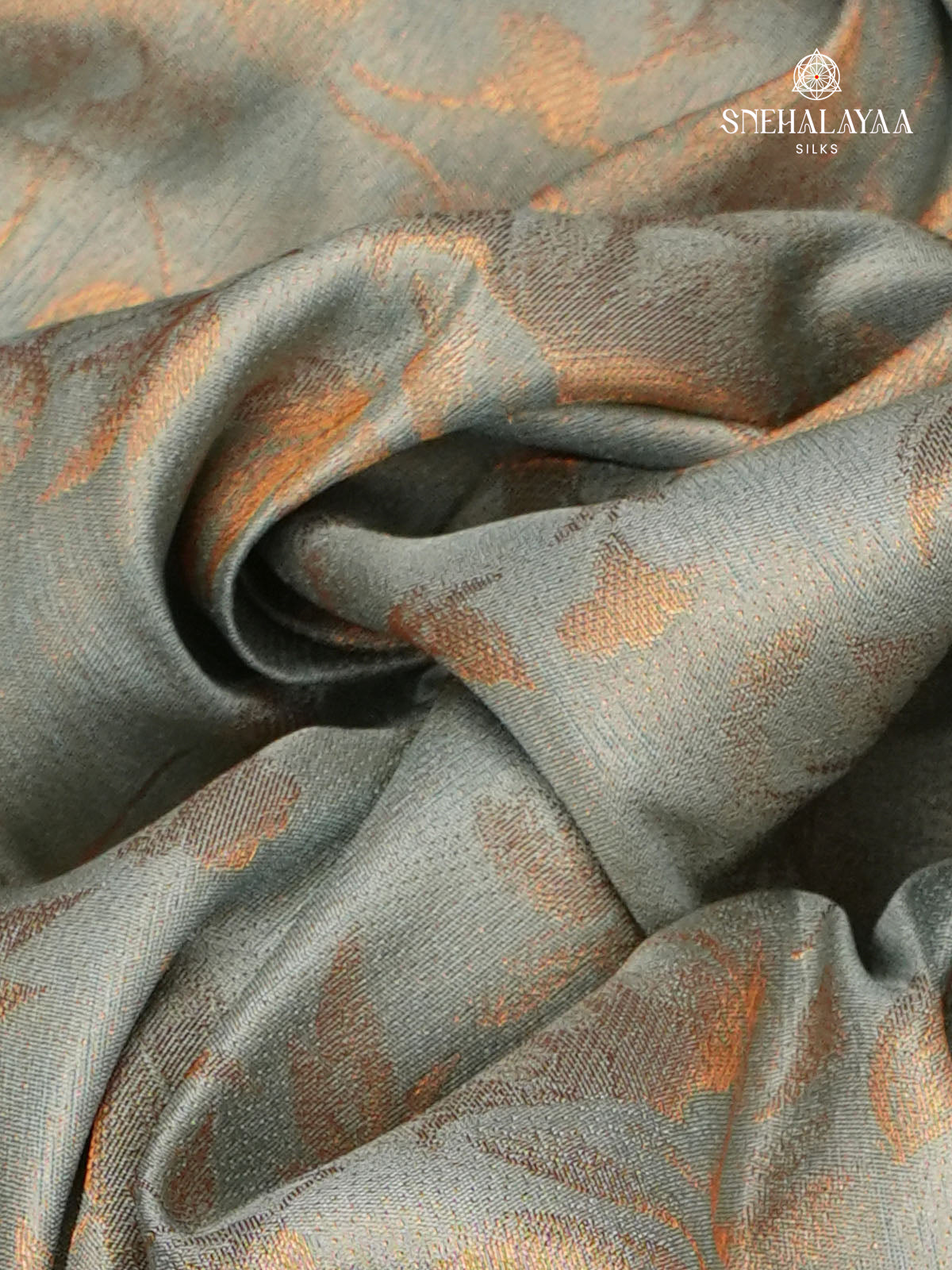 Grey Soft Silk Saree