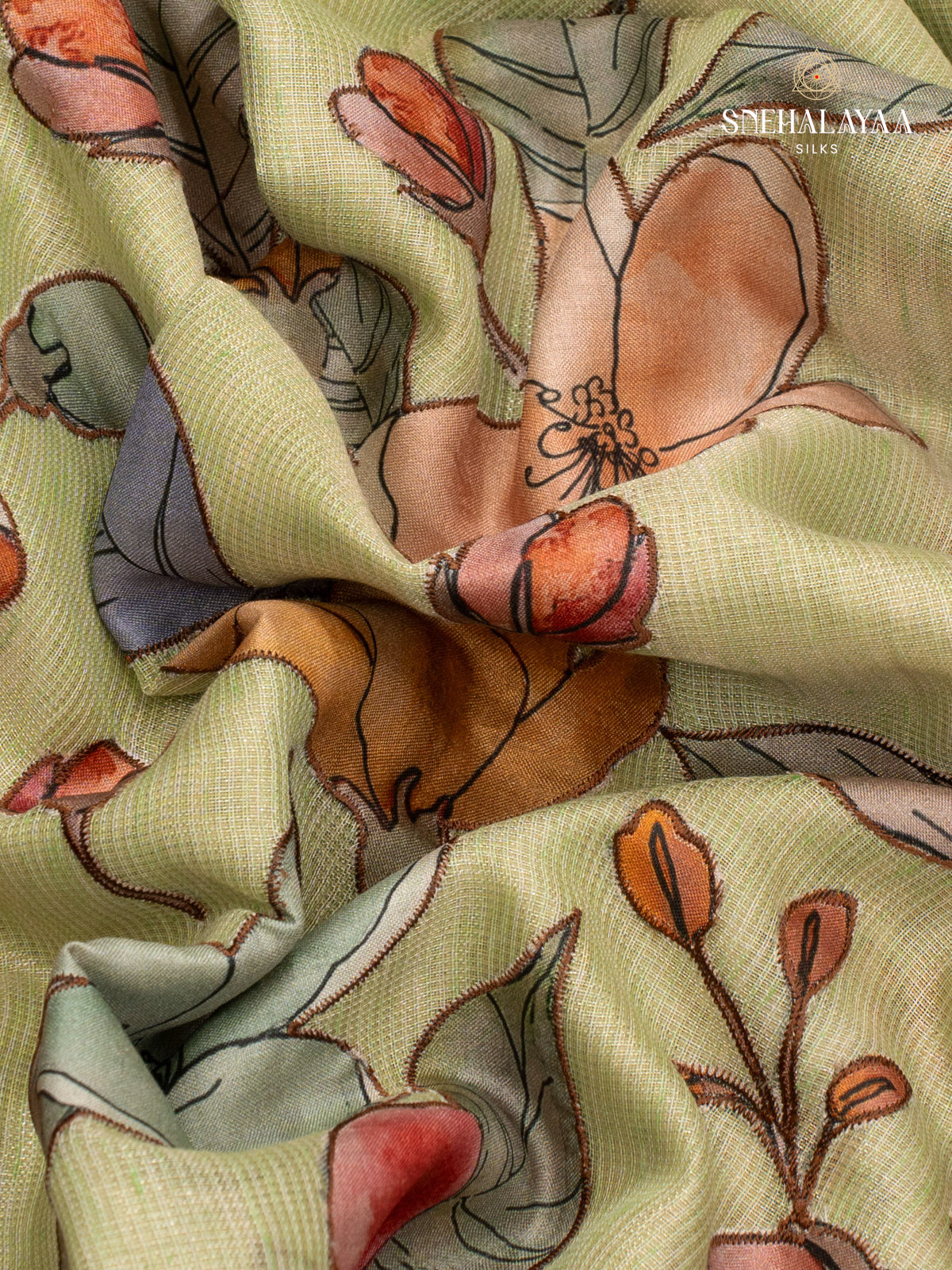 Pista Green Tissue Kota Saree