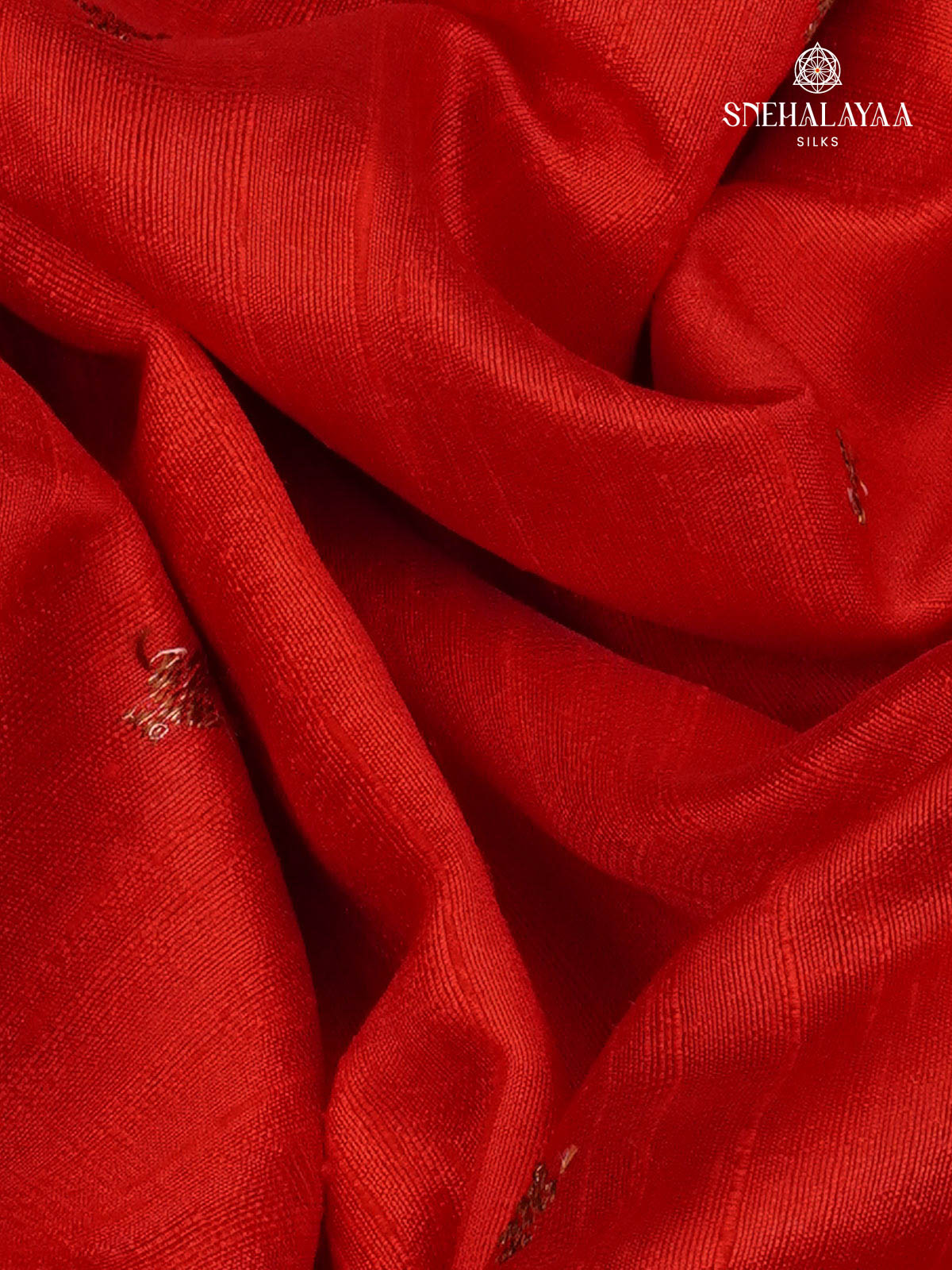 Red Banaras Raw Silk Saree