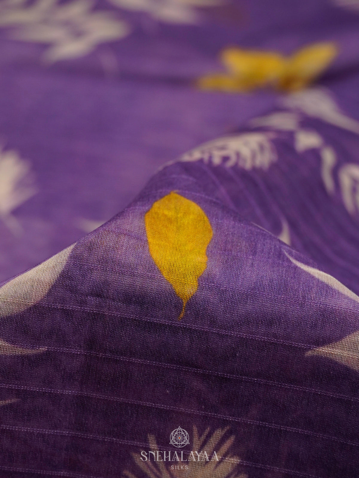 Purple Chanderi Saree