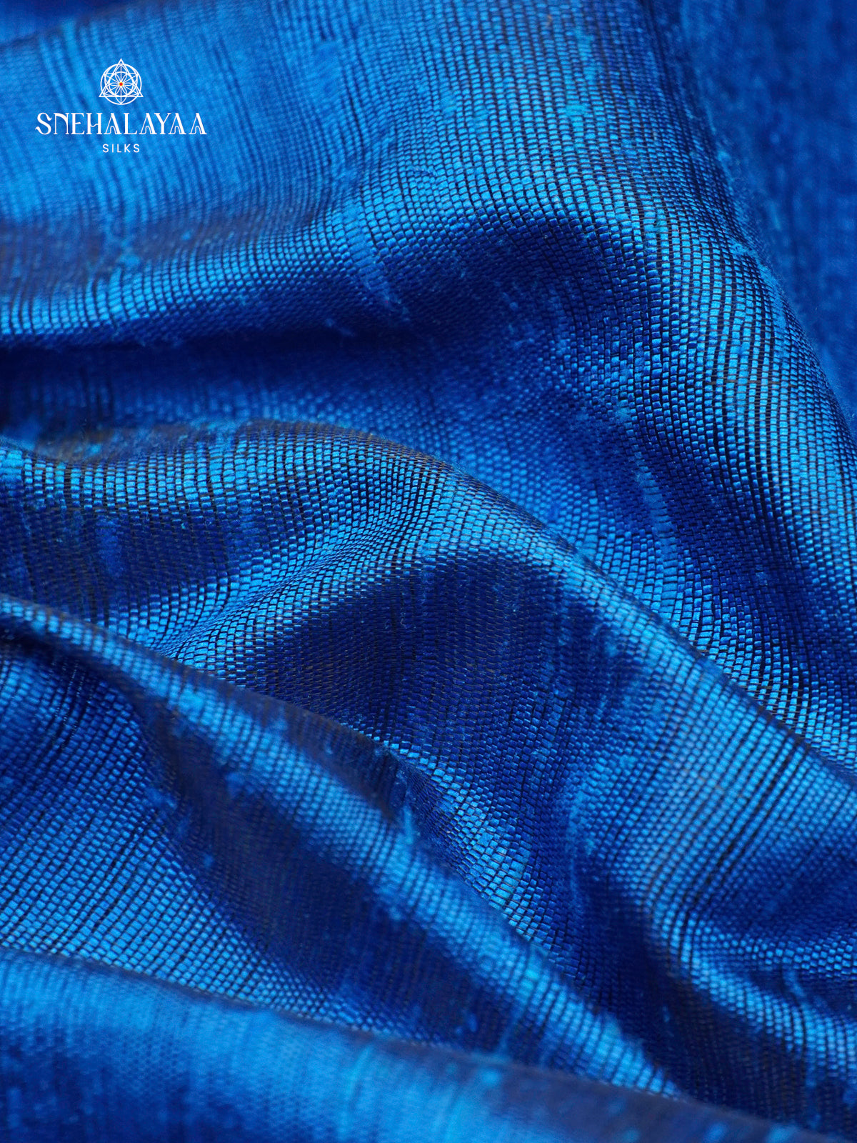 Rich Blue Dupion Silk Saree