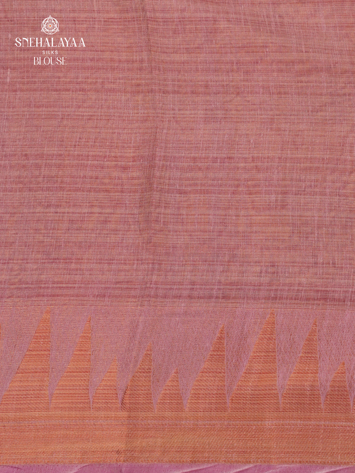 Pale Orange Linen Tissue Saree