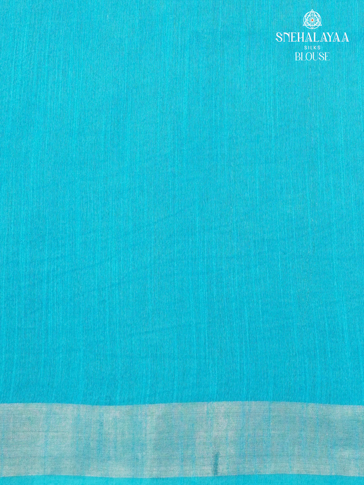 Sky Blue Bamboo Silk Saree