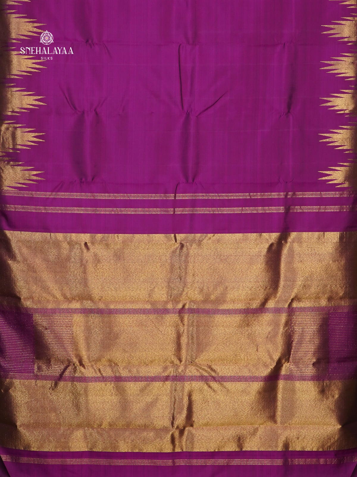 Magenta Purple Kanjivaram Silk Saree