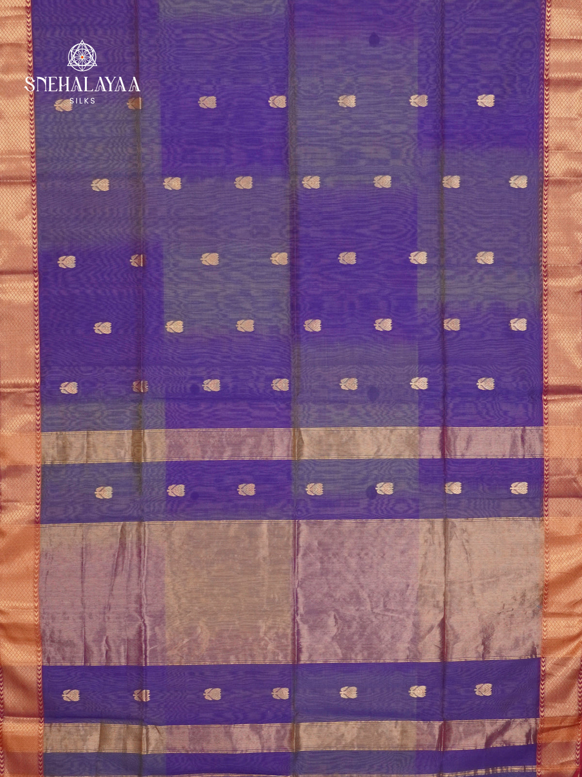 Blue Maheshwari Silk Cotton Saree