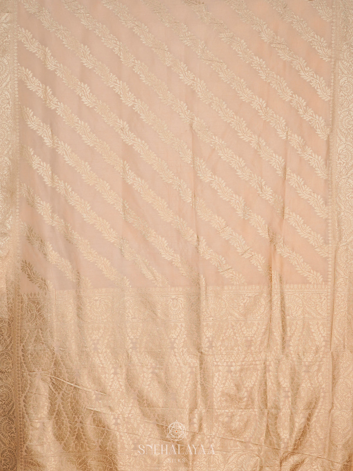 Cream Banaras Saree