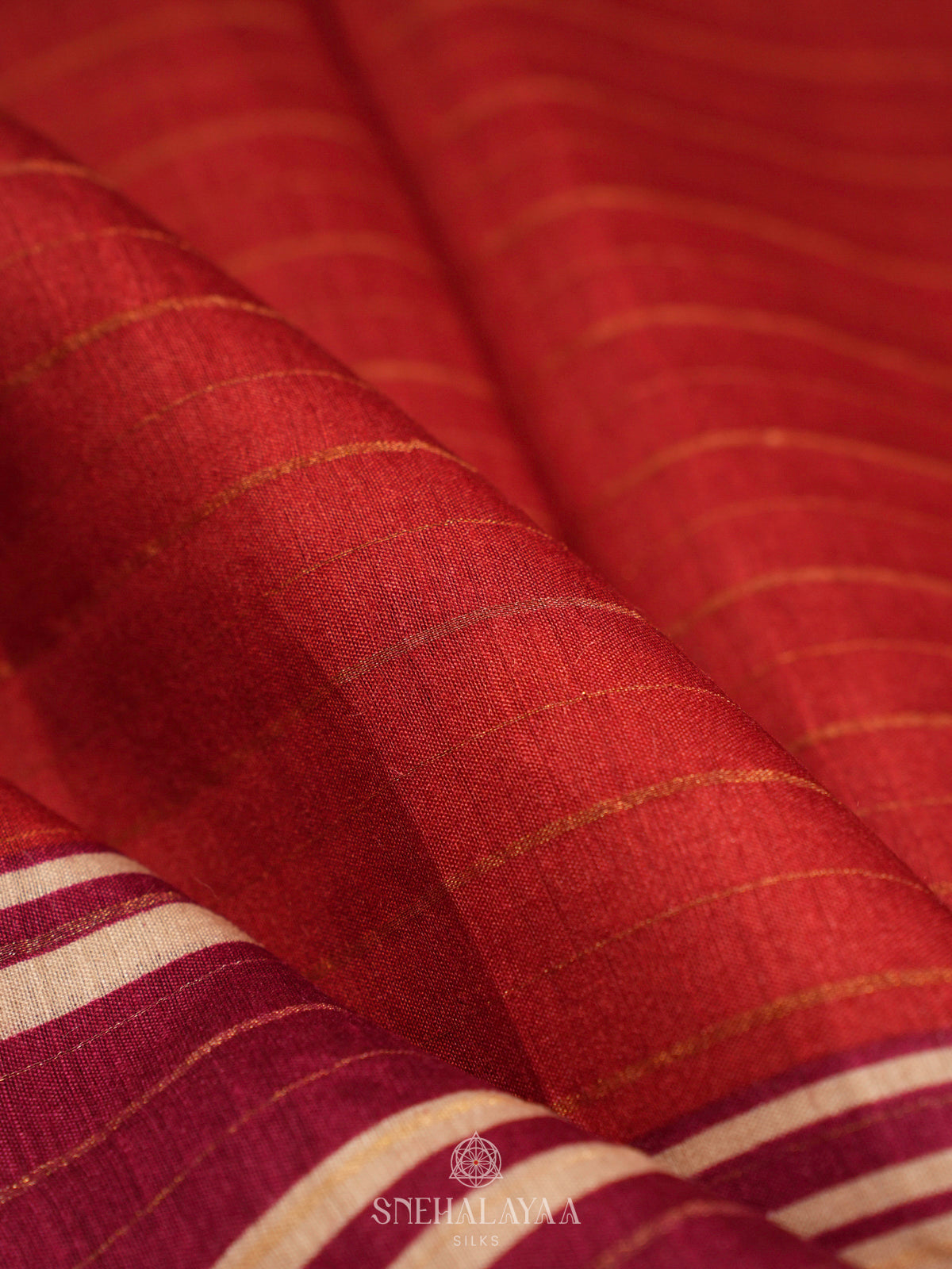 Maroon Chanderi Saree