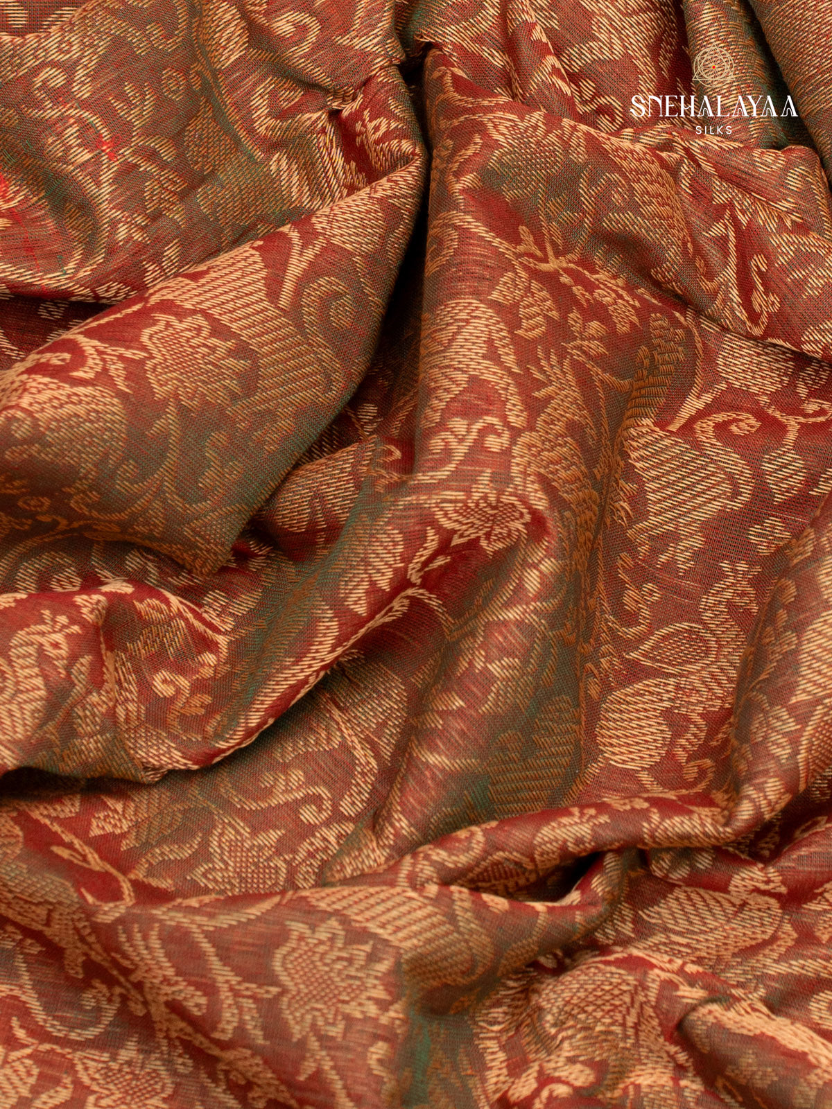 Brown Chettinad Cotton Saree