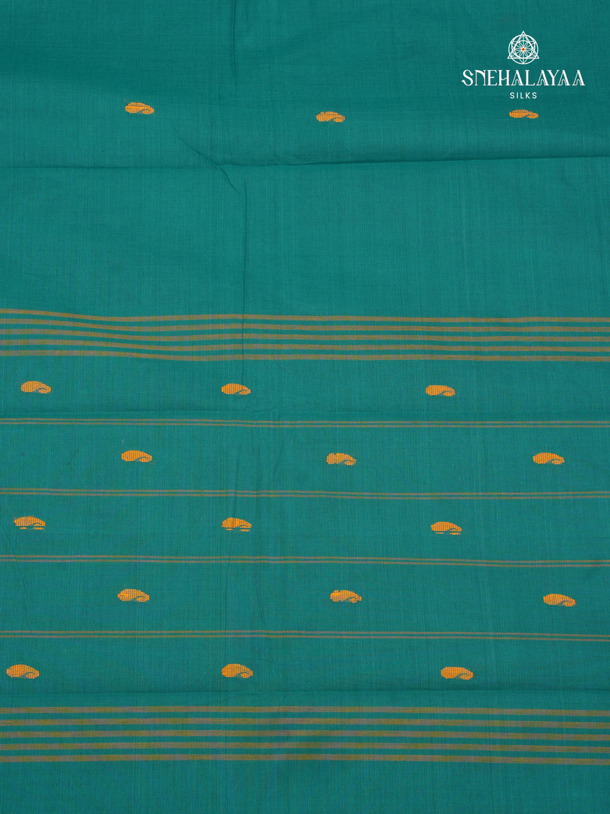 Teal Blue Chettinad Cotton Saree