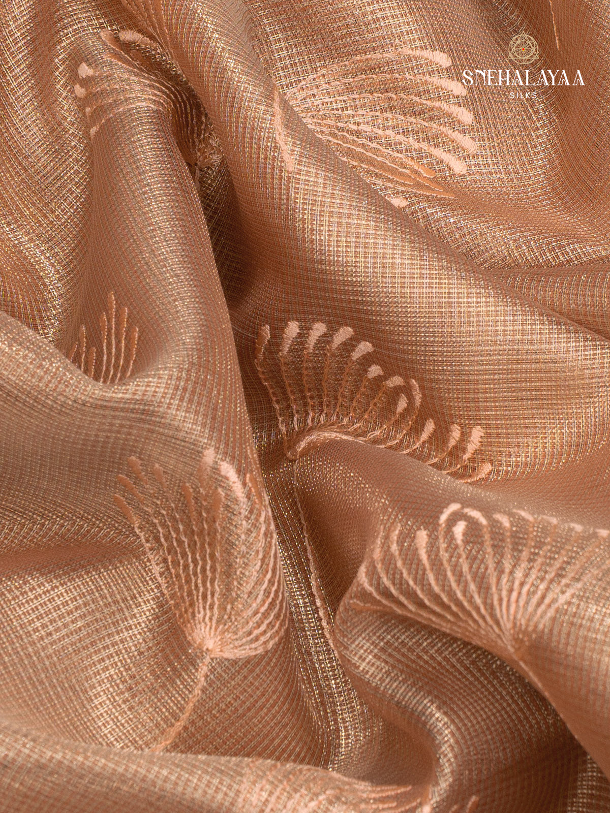 Sandal Kota Embroidery Saree