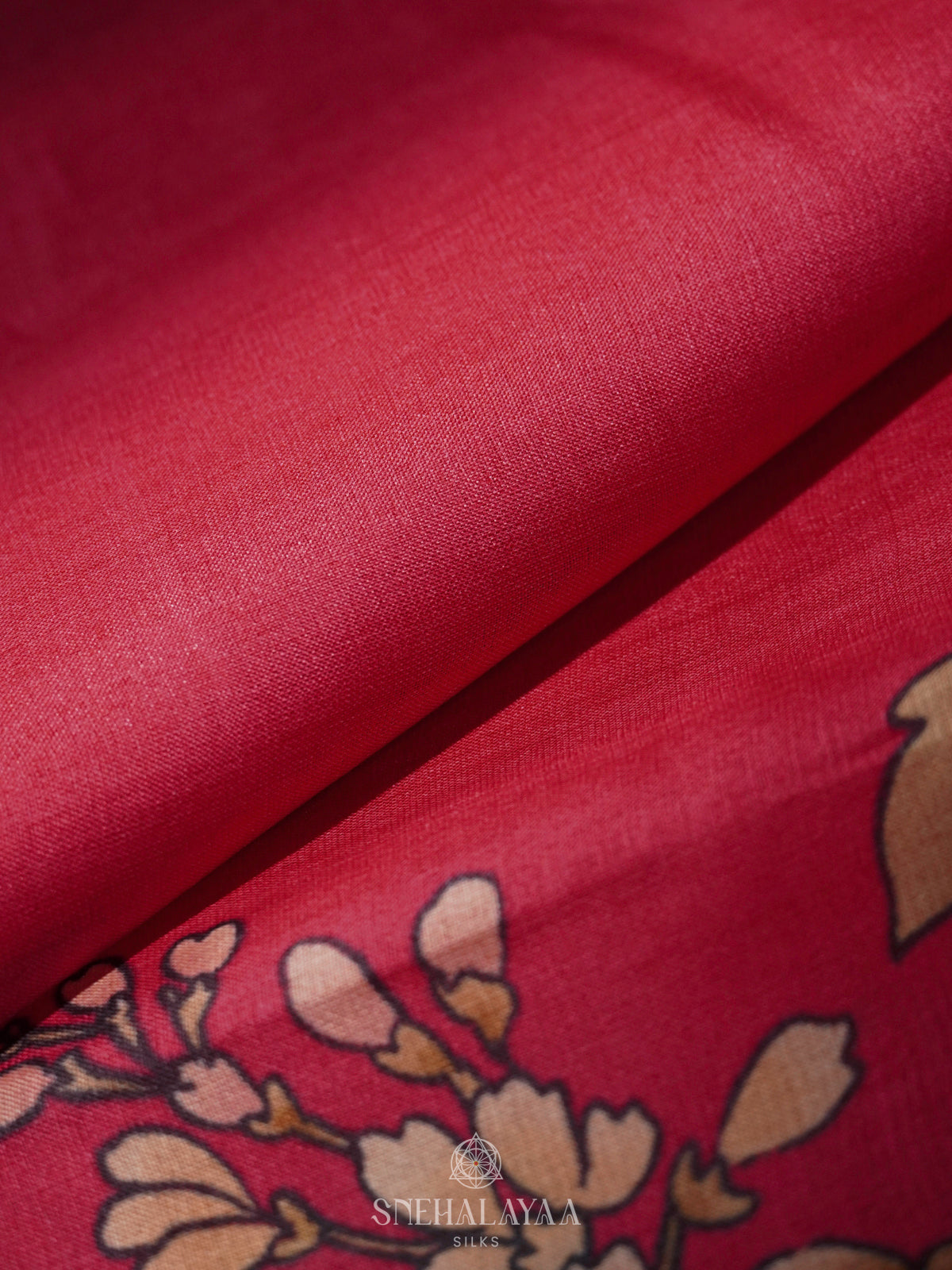 Pink Tussar Saree