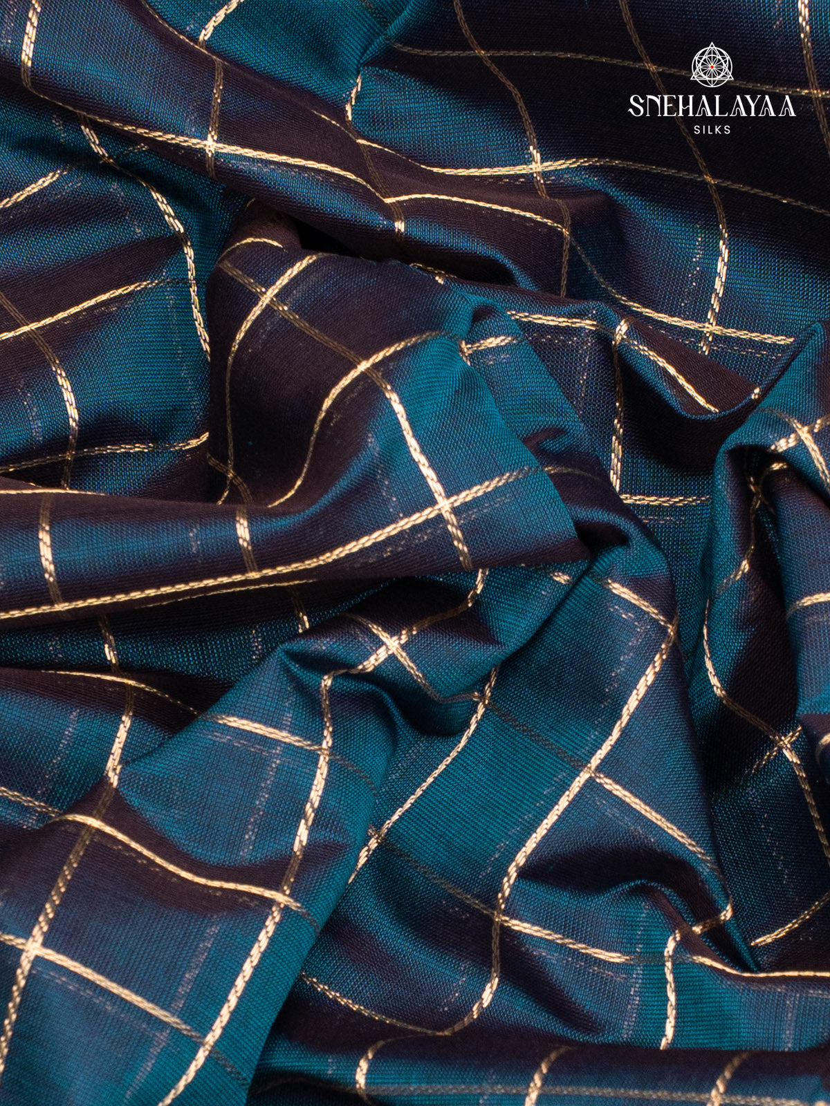 Blue Kanchi Silk Cotton Saree