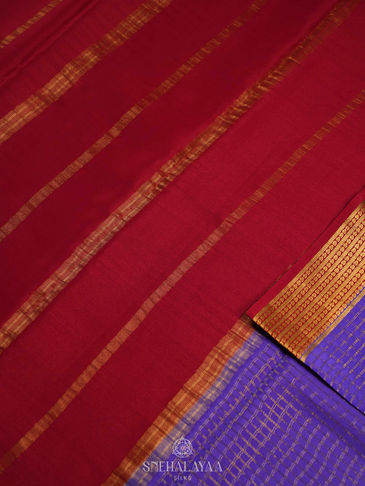 Royal Purple Mysore Silk Saree