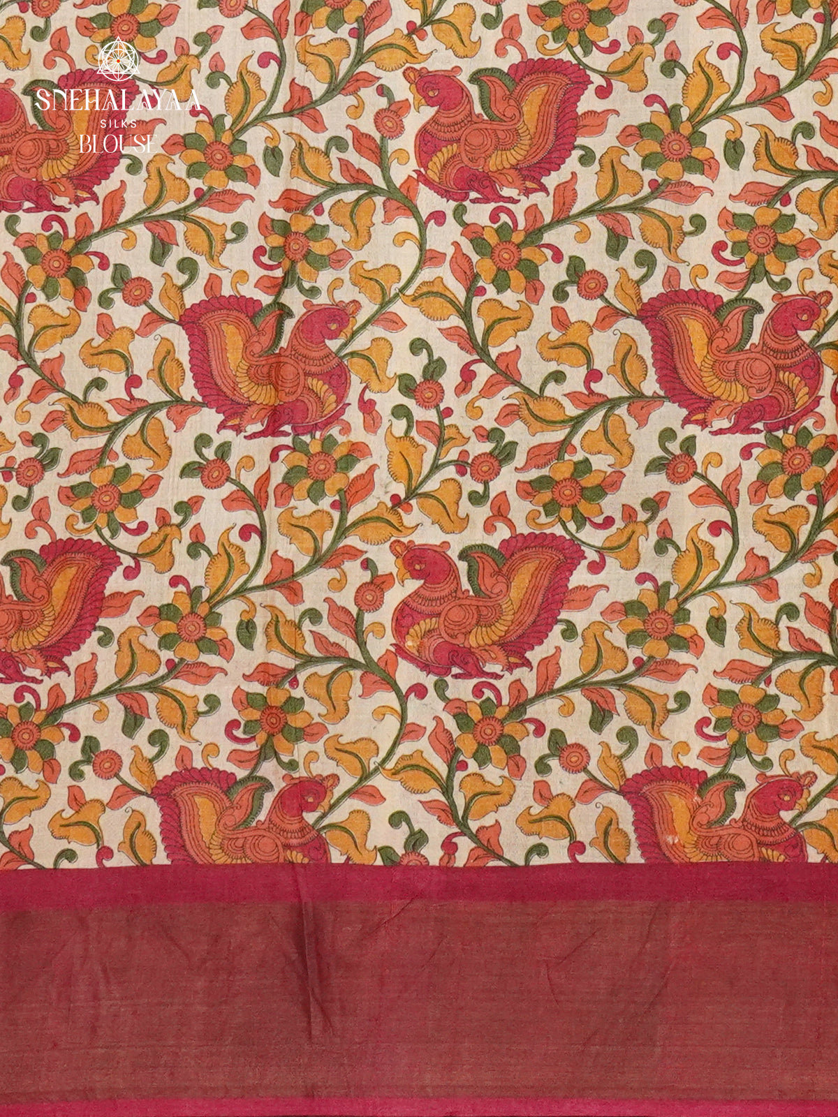 Pink Tussar Saree
