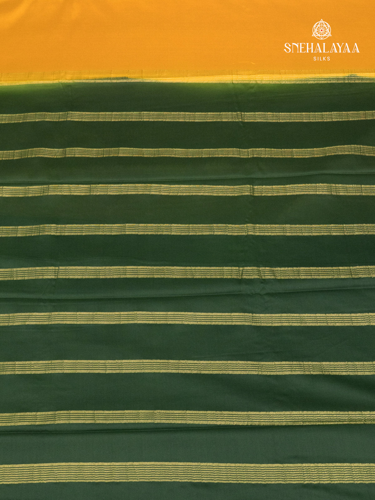 Mustard Yellow Mysore Silk Saree