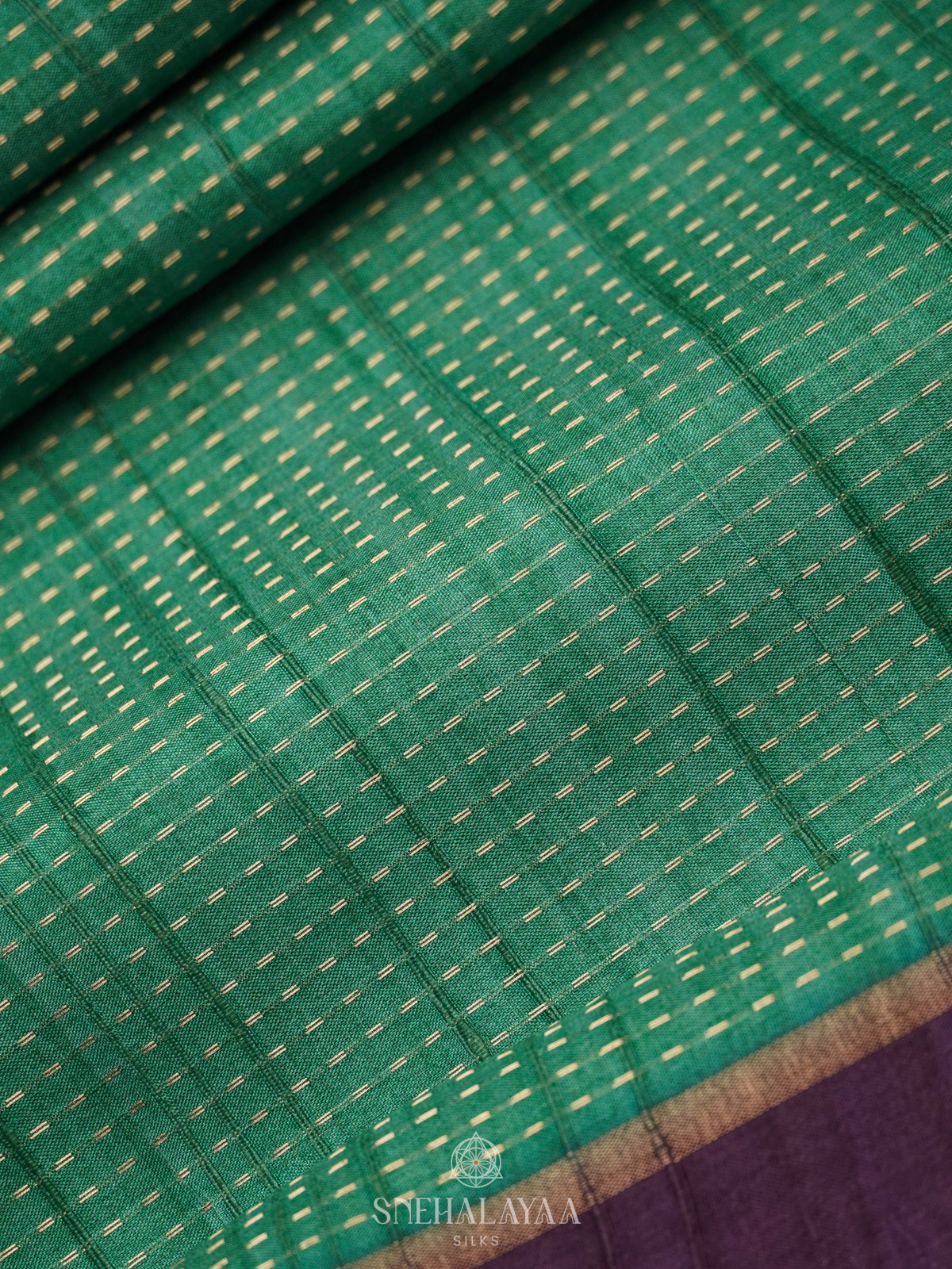 Mint Green Tussar Saree