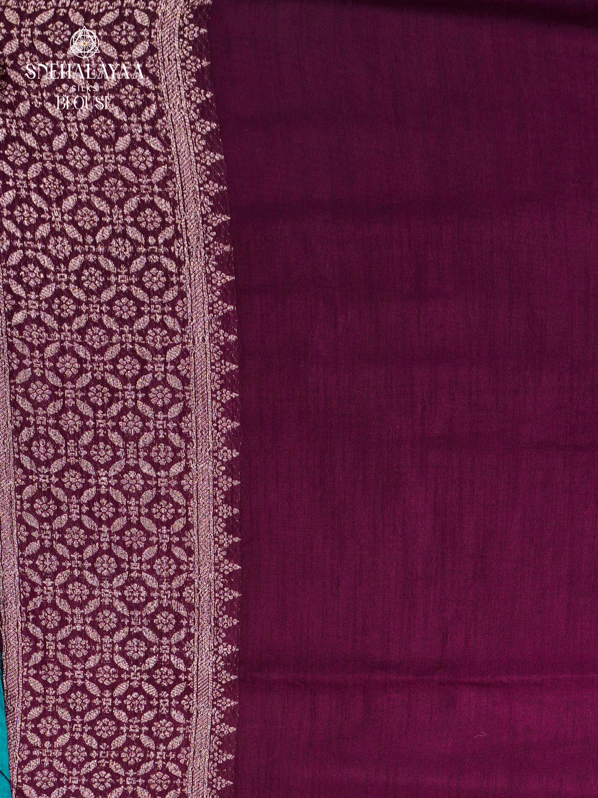 Blue Banaras Dola Silk Saree