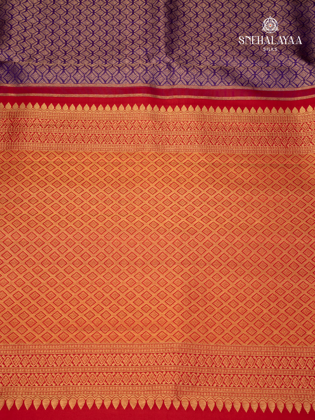 Violet Kanjivaram Silk Saree