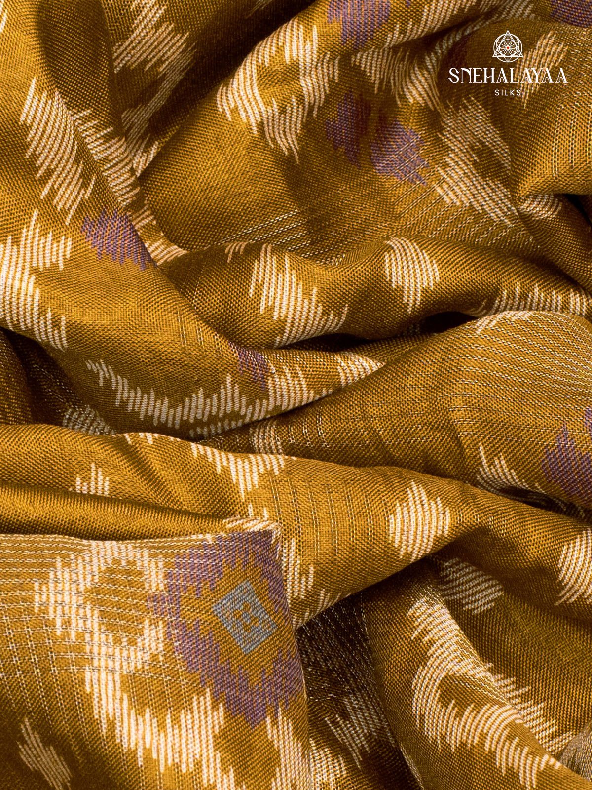 Mustard Dola Silk Saree