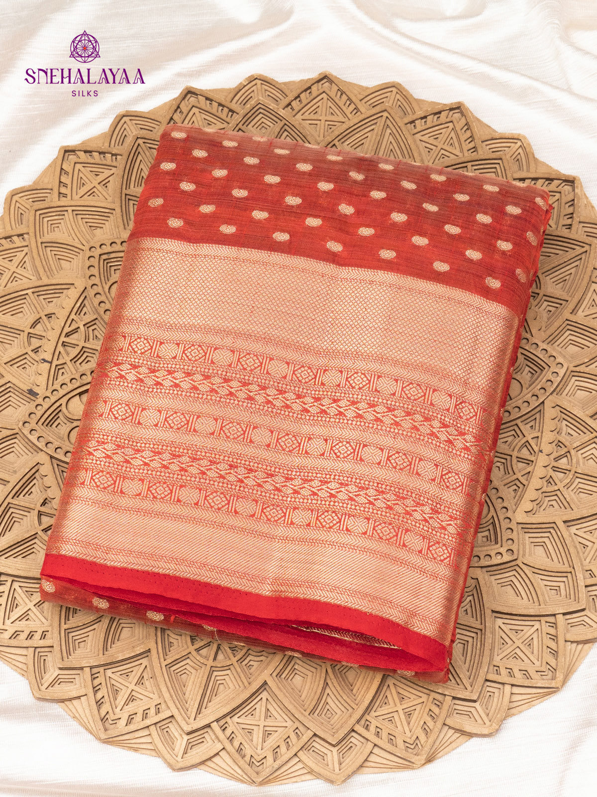 Maroon Raw Silk Saree
