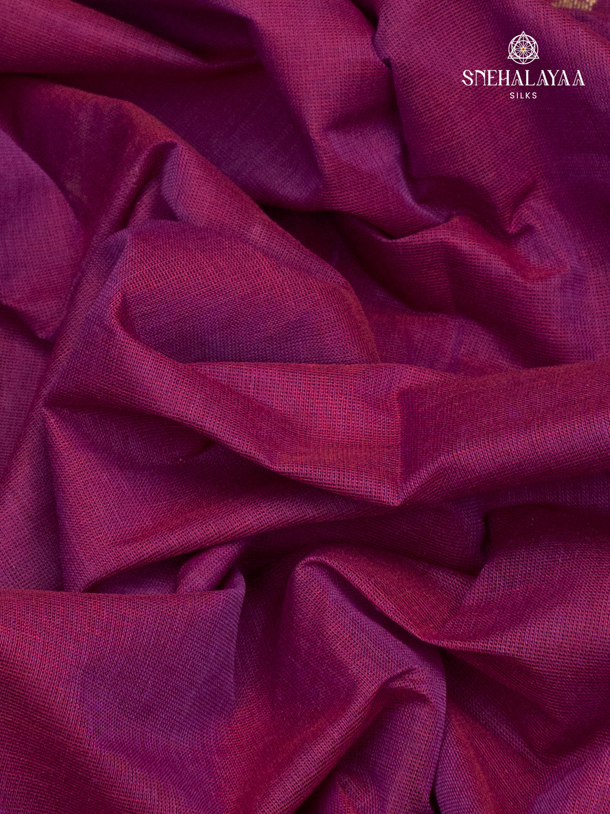 Burgundy Pure Kanchi Cotton Saree